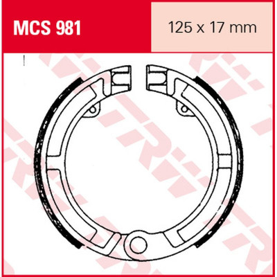 Garnituri frână TRW MCS981 Garnituri frână TRW MCS981