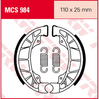 Garnituri frână TRW MCS984 Garnituri frână TRW MCS984