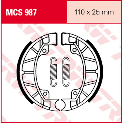 Garnituri frână TRW MCS987 Garnituri frână TRW MCS987