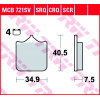 Garnituri frână TRW MCB721SCR