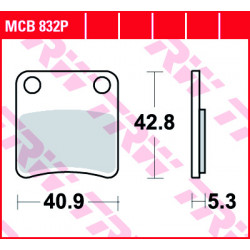 Garnituri frână TRW MCB832P
