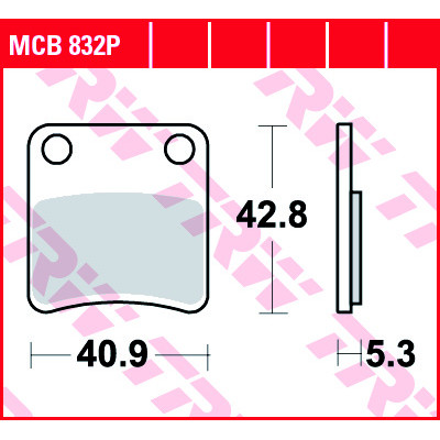 Garnituri frână TRW MCB832P Garnituri frână TRW MCB832P