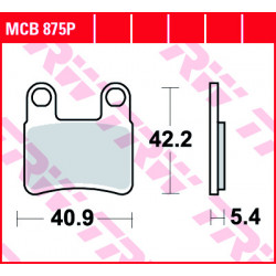 Garnituri frână TRW MCB875P