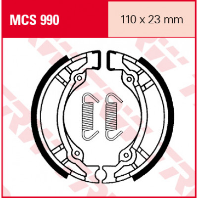 Garnituri frână TRW MCS990 Garnituri frână TRW MCS990
