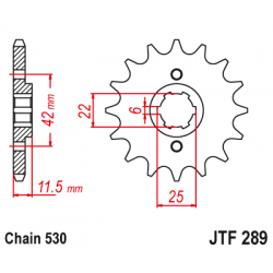 Pinion față JTF289,16 Pinion față JTF289,16