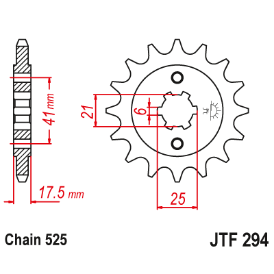 Pinion față JTF294,14 Pinion față JTF294,14