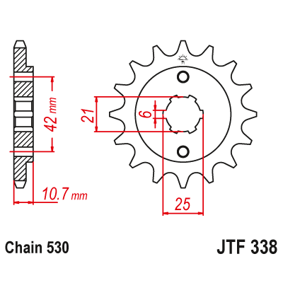 Pinion față JTF338,16 Pinion față JTF338,16