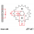 Pinion față JTF417,15 thumb
