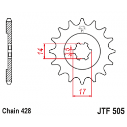 Pinion față JTF505,14 Pinion față JTF505,14
