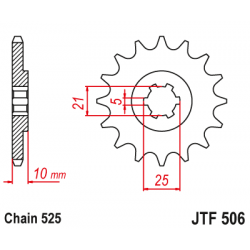 Roata dintata fata JTF506,14 Roata dintata fata JTF506,14