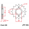 Pinion față JTF516,13