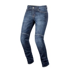Blugi moto pentru dame ALPINESTARS DAISY BLUE