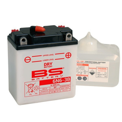 Baterie moto BS 6V - 6N6-3B