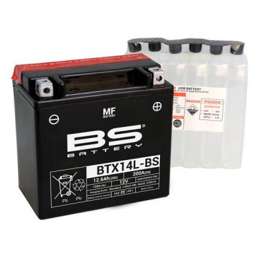 Baterie moto BS 12V - BTX14L-BS Baterie moto BS 12V - BTX14L-BS
