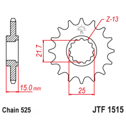 Pinion față JTF1515,15 Pinion față JTF1515,15