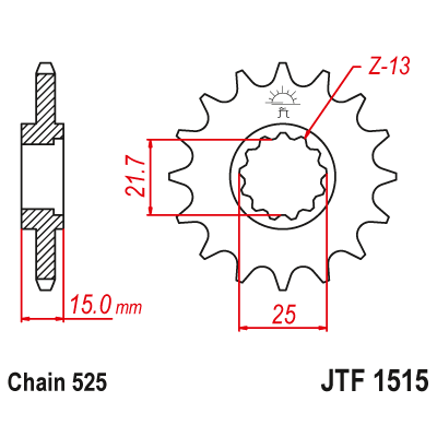 Pinion față JTF1515,14 Pinion față JTF1515,14