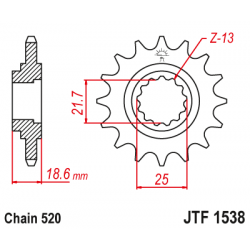 Pinion față JTF1538,14 Pinion față JTF1538,14