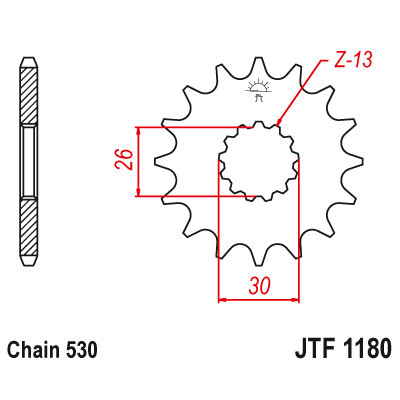 Pinion față JTF1180,18 Pinion față JTF1180,18