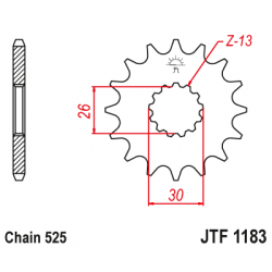 Pinion față JTF1183,17 Pinion față JTF1183,17