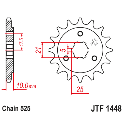 Pinion față JTF1448,13 Pinion față JTF1448,13