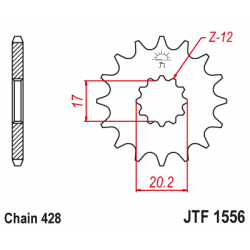 Pinion față JTF1556,12 Pinion față JTF1556,12