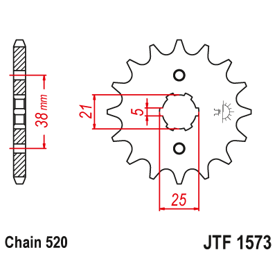 Pinion față JTF1573,13 Pinion față JTF1573,13