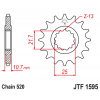 Pinion față JTF1595,16