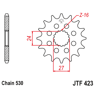 Pinion față JTF423,16 Pinion față JTF423,16