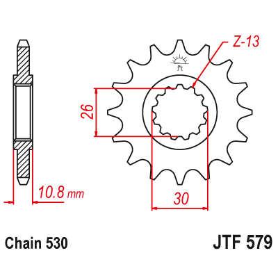  Pinion față JTF579,17