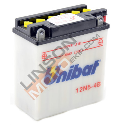 Baterie Unibat 5 Ah, 12 V - 12N5-4B
