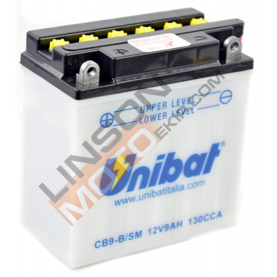 Baterie Unibat 9 Ah, 12 V - CB9-B
