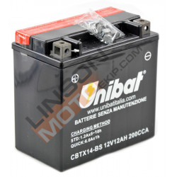 Baterie Unibat 12 Ah, 12 V - CBTX14-BS