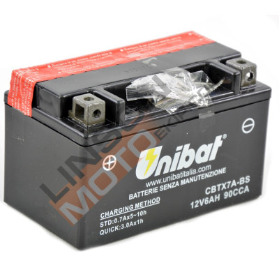 Baterie Unibat 6 Ah, 12 V - CBTX7A-BS