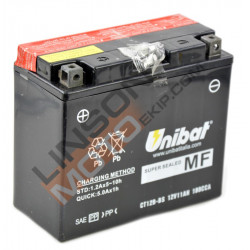 Baterie pentru motocicletă Unibat 11 Ah, 12 V - CT12B-BS