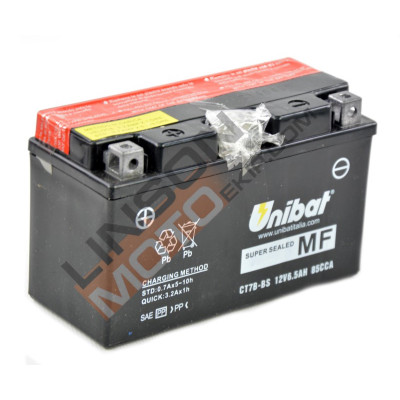 Baterie Unibat 6.5 Ah, 12 V - CT7B-BS