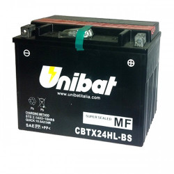 Baterie pentru motocicletă Unibat 21 Ah, 12 V - CBTX24HL-BS Baterie pentru motocicletă Unibat 21 Ah, 12 V - CBTX24HL-BS