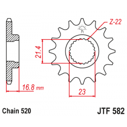 Pinion față JTF582,16 Pinion față JTF582,16