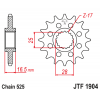 Pinion față JTF1904,17