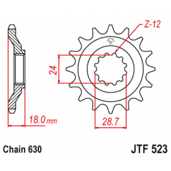 Pinion față JTF523,15 Pinion față JTF523,15