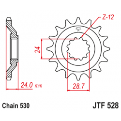 Pinion față JTF528,17 Pinion față JTF528,17