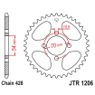 Roată dințată spate JTR1206,42 thumb