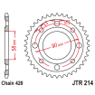 Roată dințată spate JTR214,36 Roată dințată spate JTR214,36 thumb