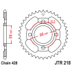 Roată dințată spate JTR218,44 thumb