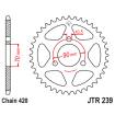 Roată dințată spate JTR239,45 thumb