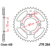 Roată dințată spate JTR264,45 Roată dințată spate JTR264,45 thumb