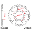 Roată dințată spate JTR336,35 thumb