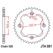 Roată dințată spate JTA881,38 thumb