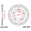 Roată dințată spate JTR1871,52 thumb