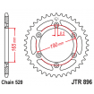 Roata dintata spate JTR896,48 Roata dintata spate JTR896,48 thumb