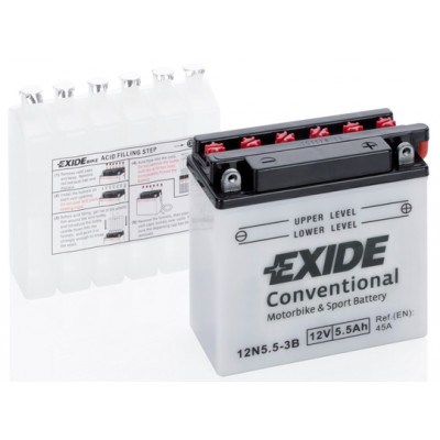Baterie moto EXIDE 12V - 12N5,5-3B